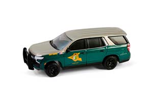 CHEVROLET TAHOE POLICE PURSUIT VEHICLE (PPV) "NEW HAMPSHIRE STATE POLICE" 2023 (ДЛИНА МОДЕЛИ 6-10 СМ)