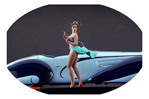 ФИГУРКА КОЛЛЕКЦИОННАЯ WIND GIRL РУЧНАЯ РАБОТА В МАСШТАБЕ 1:18 ДЕВУШКА НА ВЕТРУ