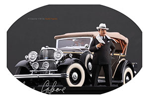 ФИГУРКА КОЛЛЕКЦИОННАЯ AL CAPONE РУЧНАЯ РАБОТА В МАСШТАБЕ 1:18 АЛЬ КАПОНЕ