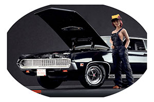ФИГУРКА КОЛЛЕКЦИОННАЯ CAR REPAIR GIRL FIGURE РУЧНАЯ РАБОТА В МАСШТАБЕ 1:18 ДЕВУШКА-РЕМОНТНИК