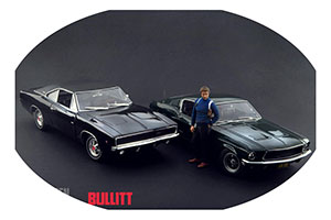 ФИГУРКА КОЛЛЕКЦИОННАЯ STEVE MCQUEEN BULLITT РУЧНАЯ РАБОТА В МАСШТАБЕ 1:18 СТИВ МАККВИН БУЛЛИТТ