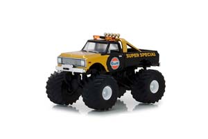 CHEVROLET K-10 MONSTER TRUCK "GULF OIL SUPER SPECIAL" BIGFOOT 1971 (ДЛИНА МОДЕЛИ 6-10 СМ)