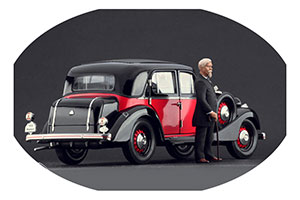 ФИГУРКА КОЛЛЕКЦИОННАЯ WILHELM MAYBACH РУЧНАЯ РАБОТА В МАСШТАБЕ 1:18 ВИЛЬГЕЛЬМ МАЙБАХ
