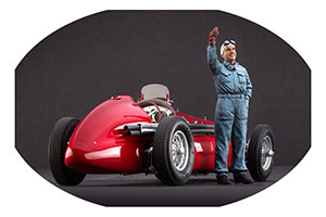 ФИГУРКА КОЛЛЕКЦИОННАЯ NINO FARINA FIGURE РУЧНАЯ РАБОТА В МАСШТАБЕ 1:18 НИНО ФАРИНА