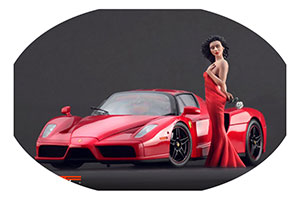 ФИГУРКА КОЛЛЕКЦИОННАЯ LONG RED DRESS GIRL РУЧНАЯ РАБОТА В МАСШТАБЕ 1:18 ДЕВУШКА В ДЛИННОМ КРАСНОМ ПЛАТЬЕ