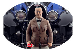 ФИГУРКА КОЛЛЕКЦИОННАЯ ETTORE BUGATTI РУЧНАЯ РАБОТА В МАСШТАБЕ 1:18 ЭТТОРЕ БУГАТТИ