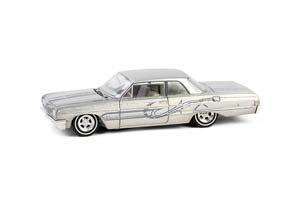 CHEVROLET BEL AIR 1964 DARK GRAY METALLIC/SILVER METALLIC (ДЛИНА МОДЕЛИ 6-10 СМ)