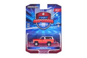 GMC JIMMY "NEW YORK CITY FIRE DEPARTMENT"(FDNY) "MEDICAL EQUIPMENT UNIT" M.E.U. (ПОЖАРНЫЙ) 1987 (ДЛИНА МОДЕЛИ 6-10 СМ)