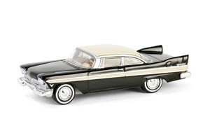 PLYMOUTH BELVEDERE 1957 JET BLACK/SAND DUNE WHITE (ДЛИНА МОДЕЛИ 6-10 СМ)