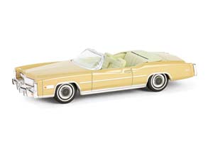 CADILLAC ELDORADO CONVERTIBLE (ОТКРЫТЫЙ) 1975 FLORENTINE GOLD FIREMIST (ДЛИНА МОДЕЛИ 6-10 СМ)