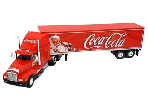 KENWORTH T600 1986 ФУРГОН COCA-COLA / КЕНВОРТ КОКА-КОЛА НОВОГОДНИЙ ГРУЗОВИК