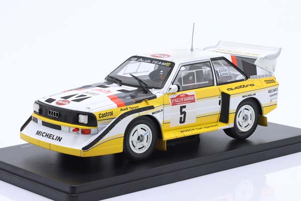 AUDI S1 QUATTRO #5 WINNER RALLYE SANREMO 1985 RÖHRL, GEISTDÖRFER / АУДИ S1 КВАТТРО ПОБЕДИТЕЛЬ РАЛЛИ САНРЕМО РЁРЛ ГАЙСТДЁРФЕР