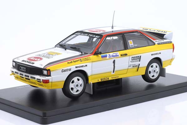 AUDI QUATTRO A2 #1 WINNER RALLYE SWEDEN 1984 BLOMQVIST, CEDERBERG / АУДИ КВАТТРО A2 ПОБЕДИТЕЛЬ РАЛЛИ ШВЕЦИЯ БЛОМКВИСТ КЕДЕРБЕРГ