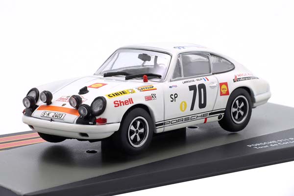PORSCHE 911 R #70 WINNER RALLY TOUR DE CORSE 1969 LARROUSSE, GELIN / ПОРШЕ 911 ПОБЕДИТЕЛЬ РАЛЛИ ТУР ДЕ КОРСИКА ЛАРРУССЕ ГЕЛИН