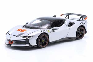FERRARI SF90 XX STRADALE SILVER-WHITE METALLIC / ФЕРРАРИ SF90 ХХ СТРАДАЛЕ СЕРЕБРИСТО-БЕЛЫЙ МЕТАЛЛИК