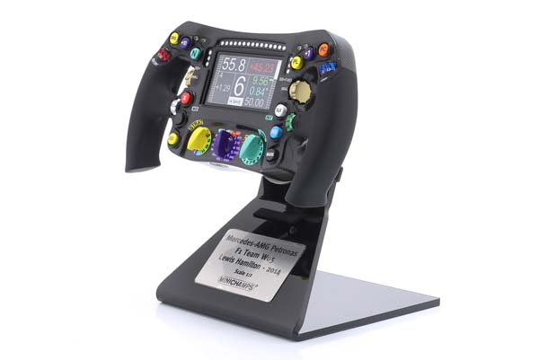 MERCEDES F1 W05 #44 FORMULA 1 WORLD CHAMPION 2014 STEERING WHEEL L. HAMILTON / МЕРСЕДЕС ФОРМУЛА-1 W05 ЧЕМПИОН МИРА РУЛЬ КОЛЕСО ХЭМИЛТОН