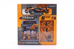 PIT STOP DIORAMA OSCAR PIASTRI #81 MIAMI GP FORMULA 1 2024 / ПИТ СТОП ДИОРАМА ОСКАР ПИАСТРИ МИАМИ ГРАН-ПРИ ФОРМУЛА-1