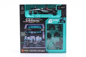PIT STOP DIORAMA GEORGE RUSSELL #63 FORMULA 1 2024 / ПИТ СТОП ДИОРАМА ГЕОРГЕ РУССЕЛЛ ФОРМУЛА-1