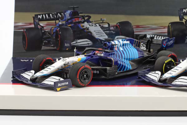 2-CAR SET WILLIAMS FW43B FORMULA 1 2021 RUSSELL #63 & LATIFI #6 / 2-CAR СЕТ ВИЛЬЯМС FW43B ФОРМУЛА-1 РУССЕЛЛ ЛАТИФИ