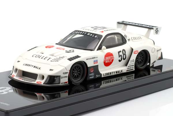 MAZDA RX-7 LB-SUPER SILHOUETTE #58 2025 WHITE / МАЗДА RX-7 ЛБ-СУПЕР СИЛУЭТ БЕЛЫЙ