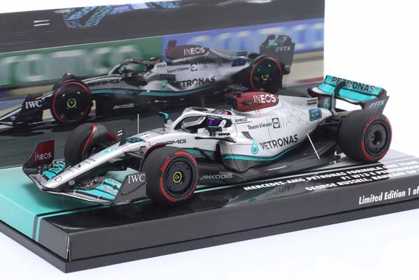 MERCEDES-AMG F1 W13 #63 4TH BAHRAIN GP FORMULA 1 2022 G. RUSSELL / МЕРСЕДЕС-АМГ ФОРМУЛА-1 W13 4TH БАХРАЙН ГРАН-ПРИ РУССЕЛЛ