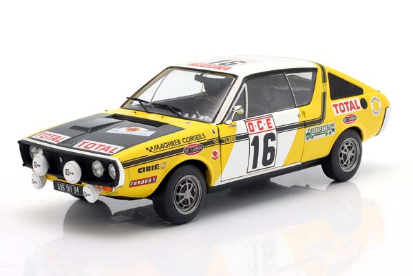 RENAULT 17 GORDINI #16 6TH RALLYE MOROCCO 1976 PRIVE, TILBER / РЕНО 17 ГОРДИНИ 6TH РАЛЛИ МОРОККО ПРИВЕ ТИЛБЕР