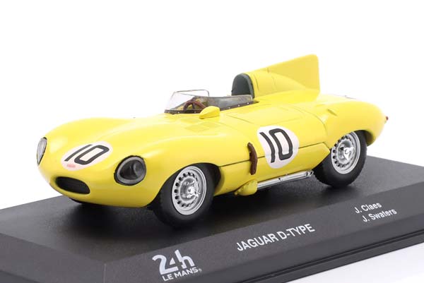 JAGUAR D-TYPE #10 3RD 24H LEMANS 1955 CLAES, SWATERS / ЯГУАР Д-ТЙПЕ 3RD 24 ЧАСА ЛЕ-МАН КЛАЕС СВАТЕРС