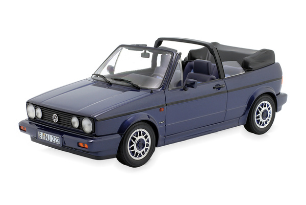 VW GOLF MK1 CABRIO QUARTETT 1991 BLUEMETALLIC / ФОЛЬКСВАГЕН ГОЛЬФ MK1 КАБРИО КВАРТЕТ СИНИЙ МЕТАЛЛИК