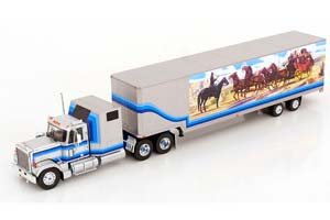 GMC GENERAL 1980 WHITE/BLUE / ДЖИЭМСИ ГЕНЕРАЛ С ПОЛУПРИЦЕПОМ (МАШИНА СНЕГОВИКА ИЗ К/Ф "СМОКИ И БАНДИТ 2" 1980)