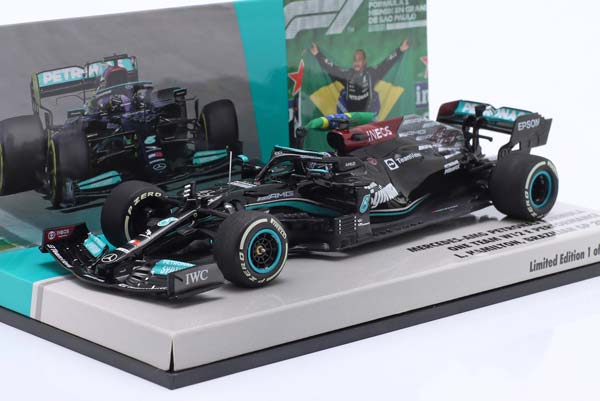 MERCEDES-AMG F1 W12 #44 WINNER BRAZIL GP FORMULA 1 2021 L. HAMILTON / МЕРСЕДЕС-АМГ ФОРМУЛА-1 W12 ПОБЕДИТЕЛЬ БРАЗИЛ ГРАН-ПРИ ЛЬЮИС ХЭМИЛТОН