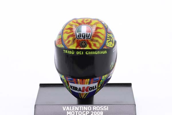 VALENTINO ROSSI #46 FIAT YAMAHA TEAM MOTO GP WORLD CHAMPION 2008 HELMET / ВАЛЕНТИНО РОССИ ФИАТ ЯМАХА КОМАНДА МОТО ГРАН-ПРИ ЧЕМПИОН МИРА ШЛЕМ