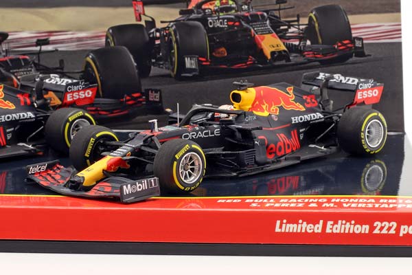 VERSTAPPEN #33 & PEREZ #11 2-CAR SET RED BULL RACING RB16B FORMULA 1 2021 / ФЕРСТАППЕН ПЕРЕС НАБОР ИЗ 2 МОДЕЛЕЙ РЕД БУЛЛ RB16B ФОРМУЛА-1 КРАСНЫЙ