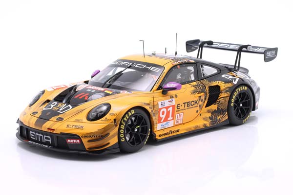 PORSCHE 911 GT3 R #91 WINNER LMGTE 24H LEMANS 2024 MANTHEY EMA / ПОРШЕ 911 ГТ3 ПОБЕДИТЕЛЬ ЛМГТЕ 24 ЧАСА ЛЕ-МАН MANTHEY ЕМА