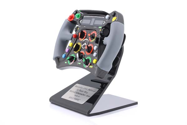 MERCEDES F1 W03 FORMULA 1 2012 STEERING WHEEL MICHAEL SCHUMACHER / МЕРСЕДЕС ФОРМУЛА-1 W03 РУЛЬ МИХАЭЛЬ ШУМАХЕР