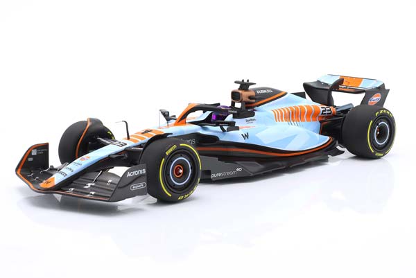 WILLIAMS FW45 GULF DESIGN #23 SINGAPORE GP FORMULA 1 2023 A. ALBON / ВИЛЬЯМС FW45 ЛИВРЕЯ GULF ГРАН-ПРИ СИНГАПУРА ФОРМУЛА-1 АЛЕКС АЛБОН