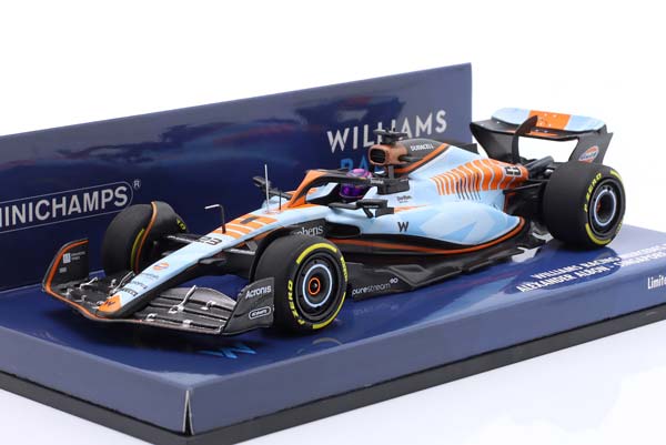 WILLIAMS FW45 GULF DESIGN #23 SINGAPORE GP FORMULA 1 2023 A. ALBON / ВИЛЬЯМС FW45 ЛИВРЕЯ GULF ГРАН-ПРИ СИНГАПУРА ФОРМУЛА-1 АЛЕКС АЛБОН