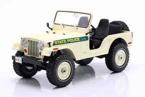 JEEP CJ-5 MARYLAND STATE POLICE 1983 CREAM WHITE / ДЖИП CJ-5 МАРЙЛАНД СТАТЕ ПОЛИКЕ КРИМ БЕЛЫЙ