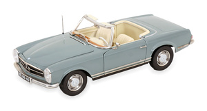 MERCEDES 230 SL WITH REMOVABLE SOFTTOP 1963 GREY-BLUE / МЕРСЕДЕС 230 SL СЪЕМНЫЙ МЯГКИЙ ВЕРХ СЕРО-СИНИЙ