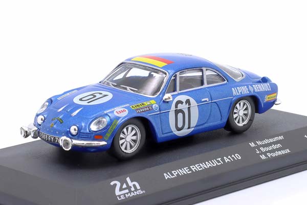 ALPINE A110 #61 24H LEMANS 1968 NUSSBAUMER, BOURDON, POUTEAUX / АЛЬПИН A110 24 ЧАСА ЛЕ-МАН НУССБАУМЕР БУРДОН ПУТИУКС