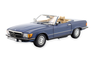 MERCEDES-BENZ 450SL (R107) EU VERSION 1985 BLUE METALLIC / МЕРСЕДЕС-БЕНЦ 450SL R107 ЕУ СИНИЙ МЕТАЛЛИК