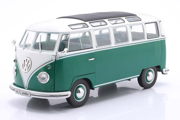VOLKSWAGEN VW T1 SAMBA BUS YEAR 1962 GREEN / ФОЛЬКСВАГЕН T1 САМБА БУС ЗЕЛЕНЫЙ