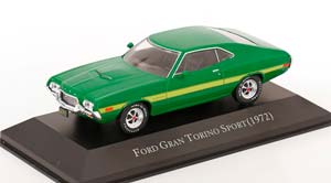 FORD GRAN TORINO SPORT 1972 GREEN / YELLOW / ФОРД ГРАН ТОРИНО СПОРТ ЗЕЛЕНЫЙ ЖЕЛТЫЙ
