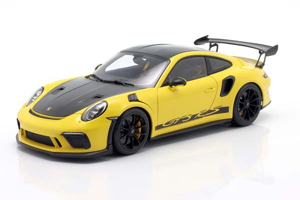 PORSCHE 911 (991.2) GT3 RS WEISSACH PACKAGE 2017 YELLOW BLACK / ПОРШЕ 911 991 2 ГТ3 RS ПАКЕТ ВАЙСАХ ЖЕЛТЫЙ ЧЕРНЫЙ