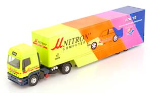 IVECO EUROTECH UNITRON DTM NORDIC RACE TRANSPORTER 1992 WITH ACESSORIES / ИВЕКО ЕУРОТЕЧ УНИТРОН ДТМ НОРДИК РАКЕ ТРАНСПОРТЕР АКЕССОРИЕС