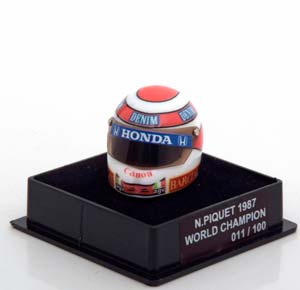 ШЛЕМ WILLIAMS WORLD CHAMPION 1987 PIQUET WORLD CHAMPIONS COLLECTION, LIMITED 100 PCS. / ВИЛЬЯМС ЧЕМПИОН МИРА ПИКЕ ЧАМПИОНС КОЛЛЕКТИОН ЛИМИТИРОВАННАЯ СЕРИЯ 100 ШТ