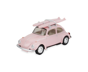 VOLKSWAGEN BEETLE COCCINELLE 1973 С ДОСКАМИ ДЛЯ СЕРФИНГА / ФОЛЬКСВАГЕН БИТЛЕ КОККИНЕЛЛЕ РОЗОВЫЙ