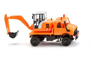 MERCEDES-BENZ UNIMOG С ЭКСКАВАТОРОМ 1975-1993 / МЕРСЕДЕС-БЕНЦ УНИМОГ ОРАНЖЕВЫЙ