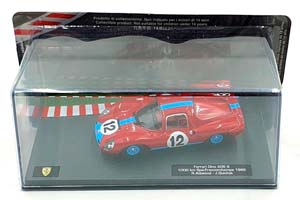 FERRARI DINO 206S #12 COUPE КОМАНДА MARANELLO CONCESSIONAIRES 1000KM СПА-ФРАНКОРШАМ 1966 JEAN GUICHET, RICHARD ATTWOOD / ФЕРРАРИ ДИНО 206S КУПЕ МАРАНЕЛЛО КОНКЕССИОНАЙРЕС 1000 КМ ЖАН ГУИЧЕТ РИЧАРД АТТВУД КРАСНЫЙ