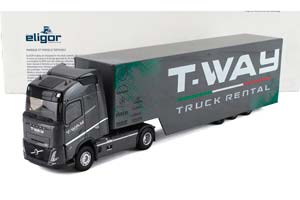 VOLVO FH 500 AERO СЕДЕЛЬНЫЙ ТЯГАЧ С ПОЛУПРИЦЕПОМ T-WAY TRUCK RENTAL 2024 / ВОЛЬВО ФХ 500 АЭРО Т-ВАЙ ГРУЗОВИК РЕНТАЛ СЕРЫЙ