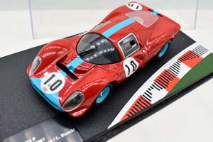 FERRARI 412 P #10 1000KM SPA DRIVERS, R.ATTWOOD 1967 L.BIANCHI / ФЕРРАРИ 412 1000 КМ СПА ДРИВЕРС АТТВУД ЛУКИН БИАНЧИ КРАСНЫЙ